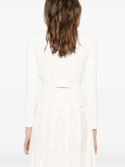 SANDRO ribbed cardigan - Neutrals