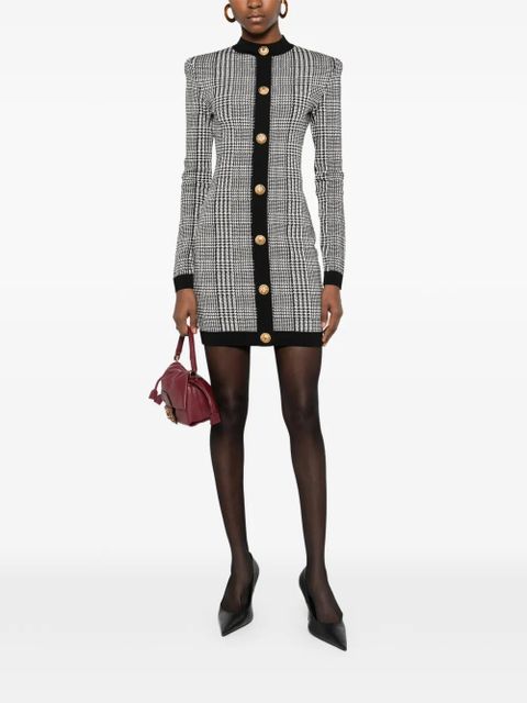 Balmain button-embellishment mini dress - White - zdjęcie produktu nr 2