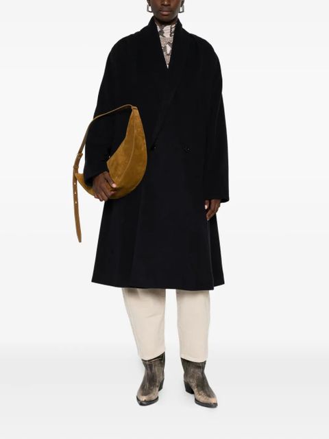 ISABEL MARANT double-breasted nylon coat - Black