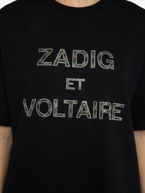 Zadig&Voltaire Tedda strass T-shirt - Black