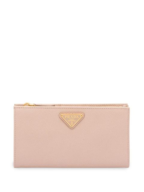 Prada logo plaque wallet - Pink - zdjęcie produktu nr 1