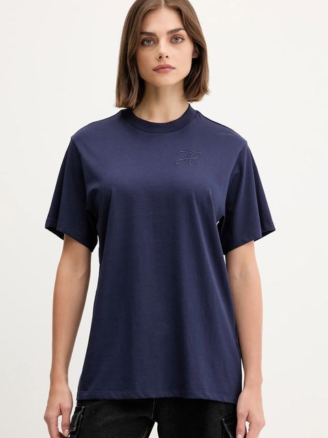 HUGO t-shirt bawełniany damski kolor granatowy 50550901 - zdjęcie produktu nr 1