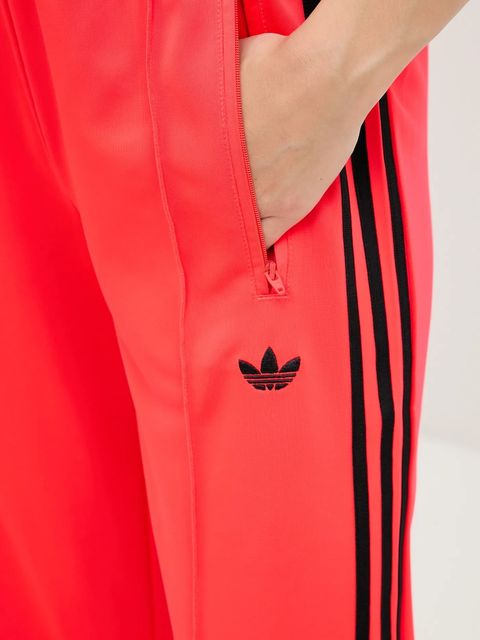 adidas Originals spodnie dresowe Firebird damskie kolor czerwony wzorzyste JW1227