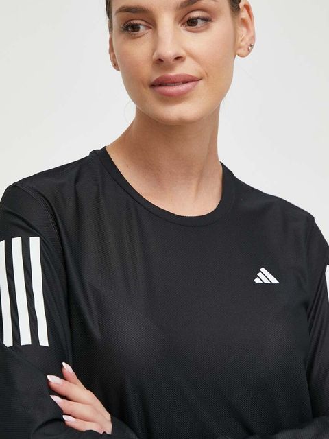 adidas Performance longsleeve do biegania Own the Run kolor czarny IN1568 - zdjęcie produktu nr 2