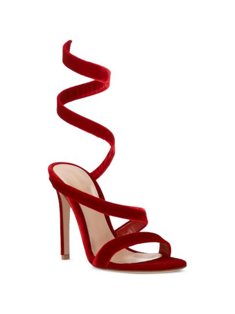 Gianvito Rossi Opera spiral-strap sandals - Red - zdjęcie produktu nr 2