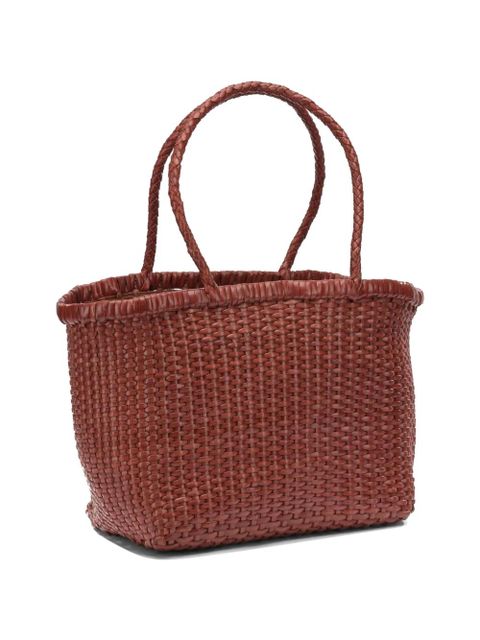 DRAGON DIFFUSION small B Weave leather shoulder bag - Brown