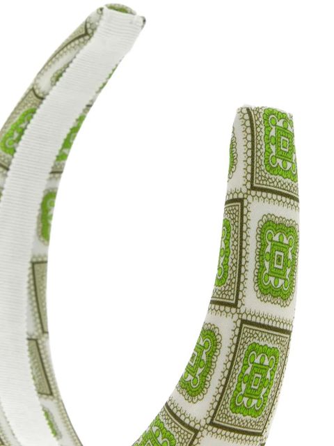 Prada geometric-pattern headband - Green - zdjęcie produktu nr 2