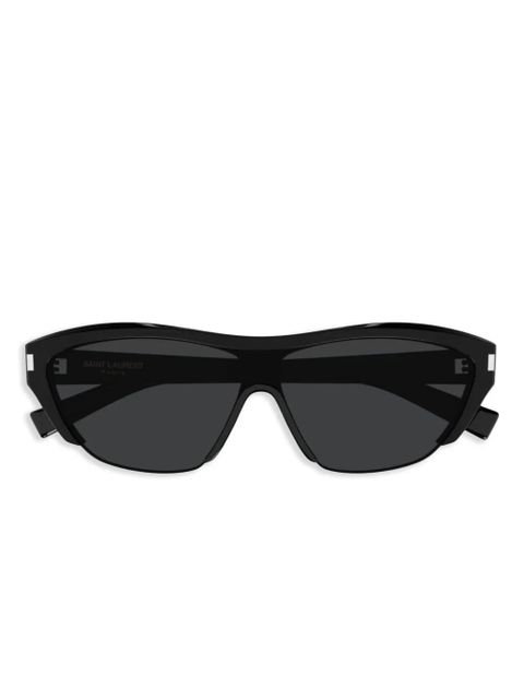 Saint Laurent Eyewear logo-print sunglasses - Black - zdjęcie produktu nr 1