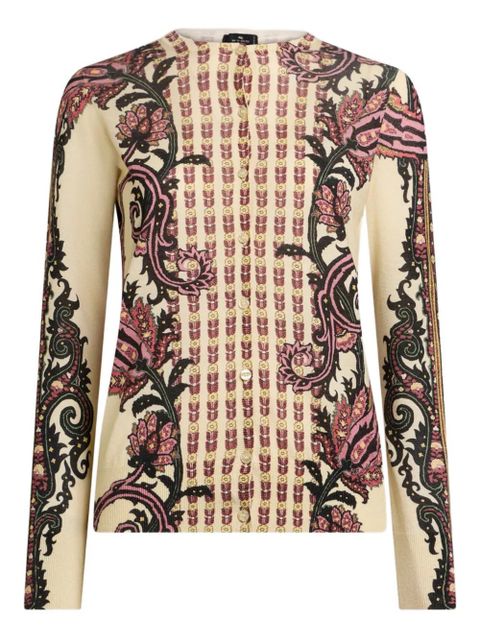ETRO paisley-pattern cardigan - Neutrals - zdjęcie produktu nr 1