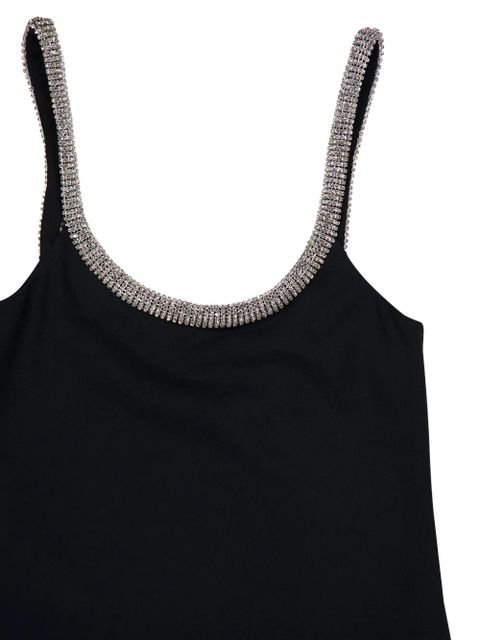 TOM FORD crystal asymmetrical-trawl maxi dress - Black