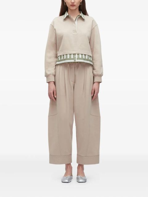 3.1 Phillip Lim Polo-neck striped-panel top - Neutrals - zdjęcie produktu nr 2