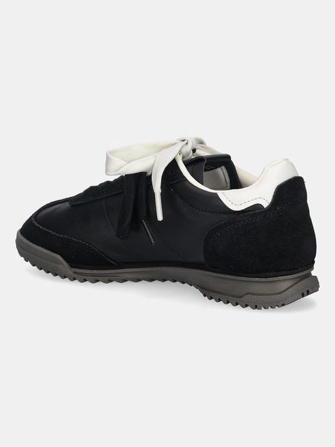 Tommy Hilfiger sneakersy skórzane TJW LOW PROFILE RUNNER LTHR MIX damskie kolor czarny EN0EN03001