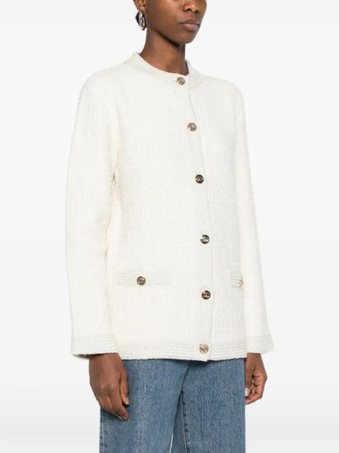 Gucci button pocket cardigan - White