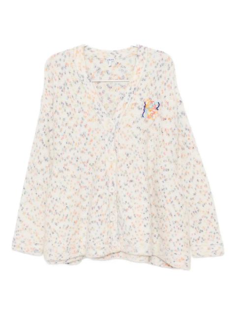 LOEWE logo-embroidered cardigan - White