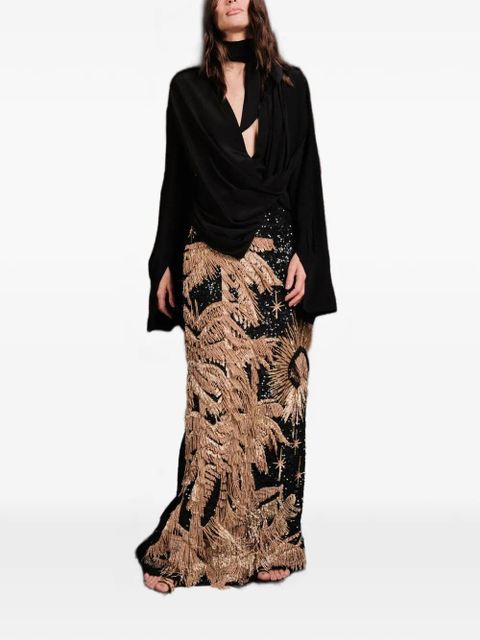 Johanna Ortiz Iconic drape blouse - Black - zdjęcie produktu nr 2