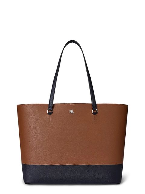 Lauren Ralph Lauren torebka skórzana kolor brązowy 431934896 - zdjęcie produktu nr 1