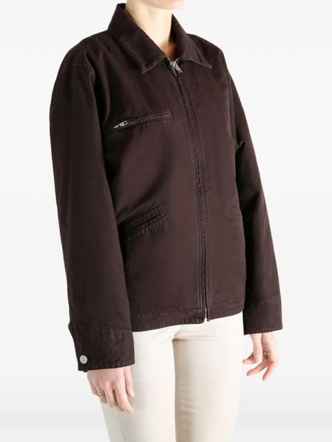 MM6 Maison Margiela zip-up long-sleeve jacket - Brown - zdjęcie produktu nr 2
