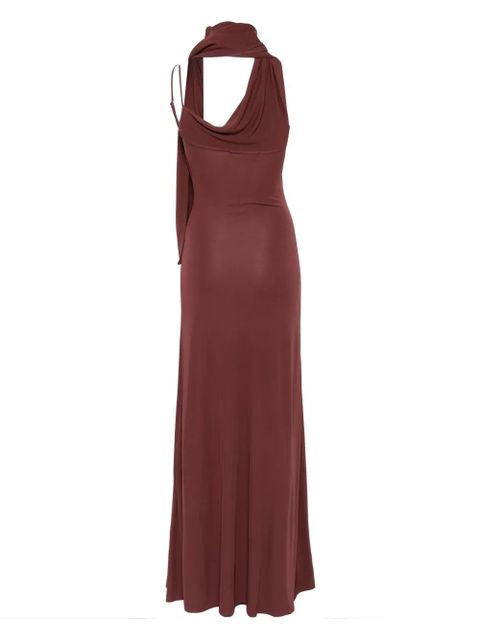 Aya Muse halterneck maxi dress - Red