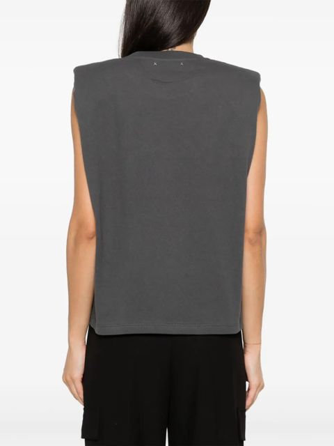 Golden Goose studded cotton T-shirt - Grey