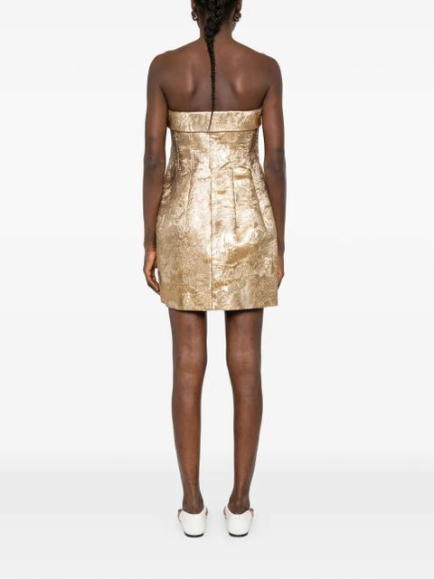 Simkhai strapless mini dress - Gold