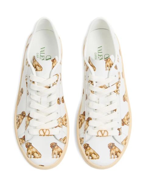 Valentino Garavani Royco Petit Charles-print sneakers - White