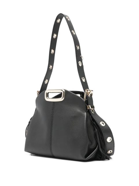 Maje Miss M fringe hardware shoulder bag - Black