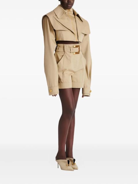 Balmain gabardine zip jacket - Neutrals - zdjęcie produktu nr 2