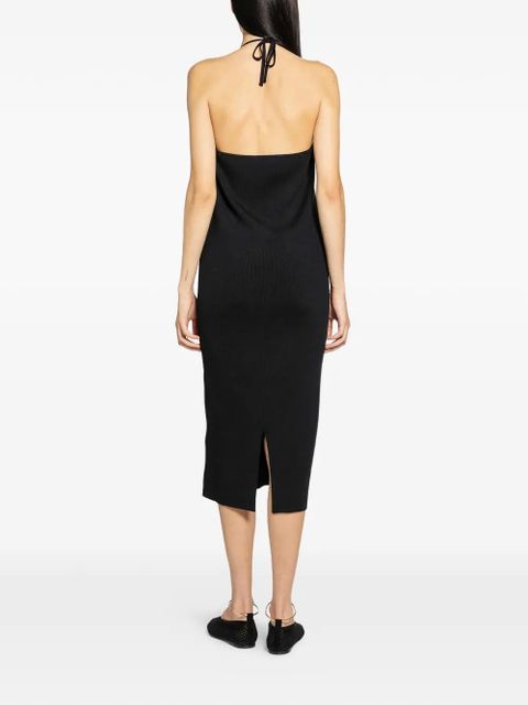 Jil Sander sleeveless midi dress - Black