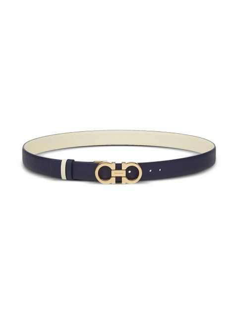 Ferragamo Gancini-plaque reversible leather belt - Blue - zdjęcie produktu nr 2