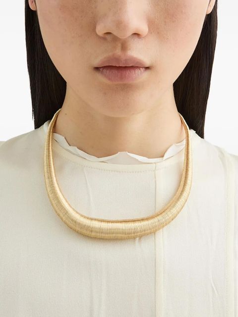 Jil Sander sculpted necklace - Gold - zdjęcie produktu nr 2