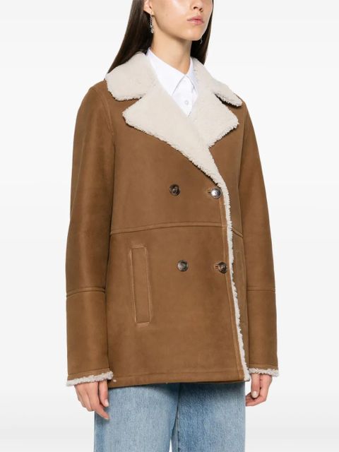Yves Salomon suede jacket - Brown