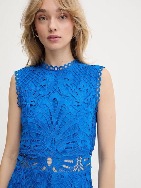 Morgan sukienka kolor niebieski mini rozkloszowana ROSLI