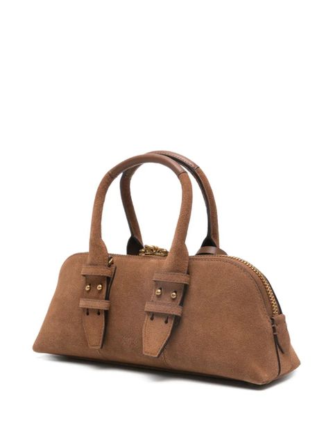 PINKO padlock top-handles tote bag - Brown