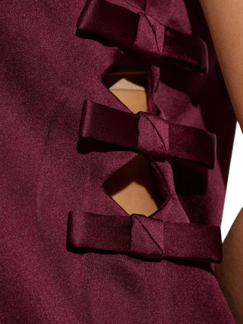 Self-Portrait cut-out mini dress - Red - zdjęcie produktu nr 2