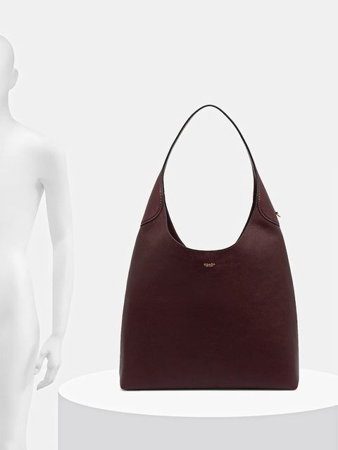 Coach torebka skórzana kolor bordowy CU044