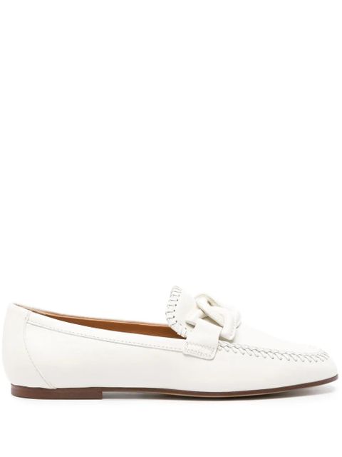 Tod's Kate leather loafers - White - zdjęcie produktu nr 1