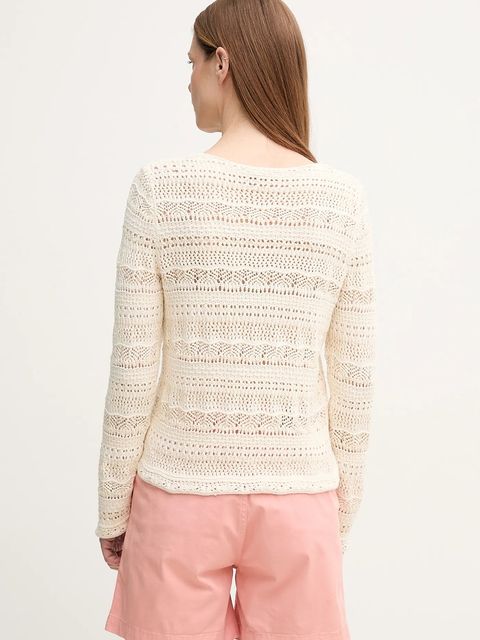 OUI sweter damski kolor beżowy ciepły 92216 - zdjęcie produktu nr 2