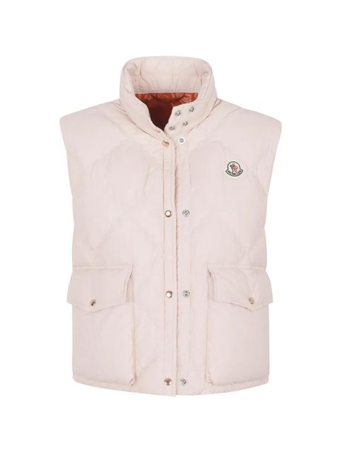 Moncler Biois diamond-quilted jacket - Pink - zdjęcie produktu nr 1