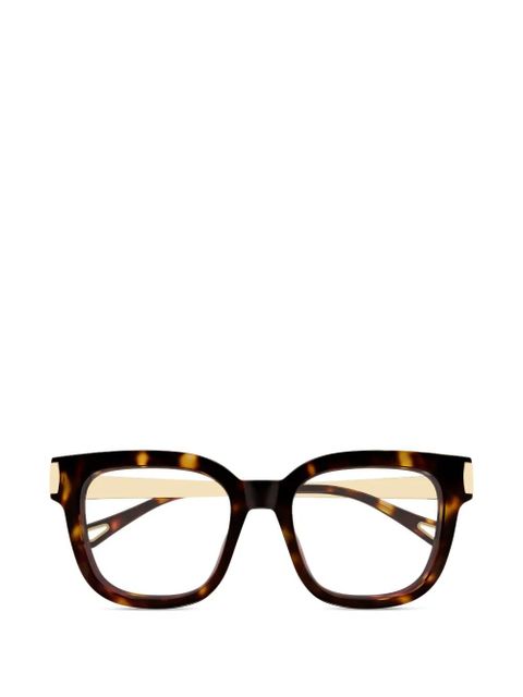 Chloé Eyewear square-frame glasses - Brown - zdjęcie produktu nr 1