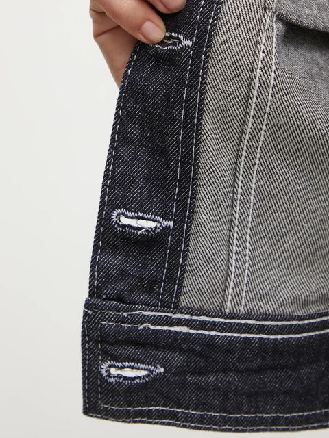 Karl Lagerfeld kurtka jeansowa damska kolor granatowy przejściowa A1W14048