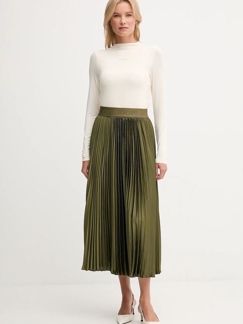 Dkny longsleeve kolor beżowy z półgolfem DJ5T1565 - zdjęcie produktu nr 2