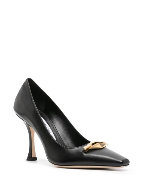 Jimmy Choo Ryker 90mm leather pumps - Black - zdjęcie produktu nr 2