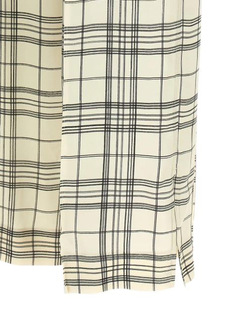 Jil Sander checked elasticated trousers - Neutrals