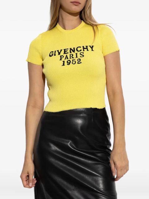 Givenchy ribbed logo top - Yellow - zdjęcie produktu nr 2