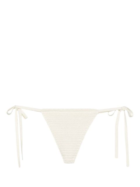 Cult Gaia Carita crochet-knit bikini bottoms - White - zdjęcie produktu nr 2