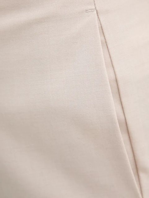 Sisley spodnie z domieszką wełny kolor beżowy proste high waist 4JYQLF061