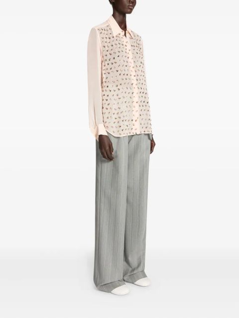 DRIES VAN NOTEN rhinestone-embellished shirt - Pink