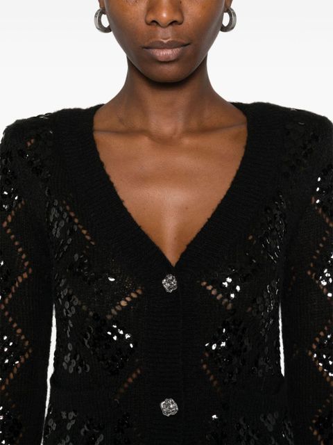 ROTATE BIRGER CHRISTENSEN sequin-embellished cardigan - Black
