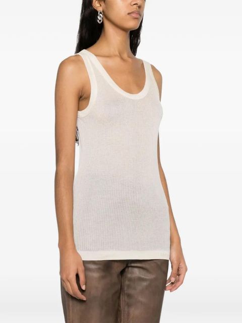 LEMAIRE ribbed tank top - Neutrals - zdjęcie produktu nr 1