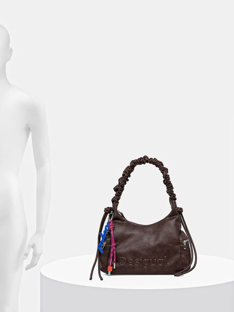 Desigual torebka HALF LOGO MONTVIL kolor brązowy 25WAXPAY